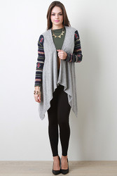 Holiday Print Soft Knit Cardigan