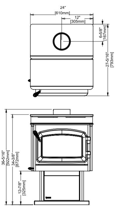 Regency Classic Medium Wood Stove - Step Top Design | Embers Living