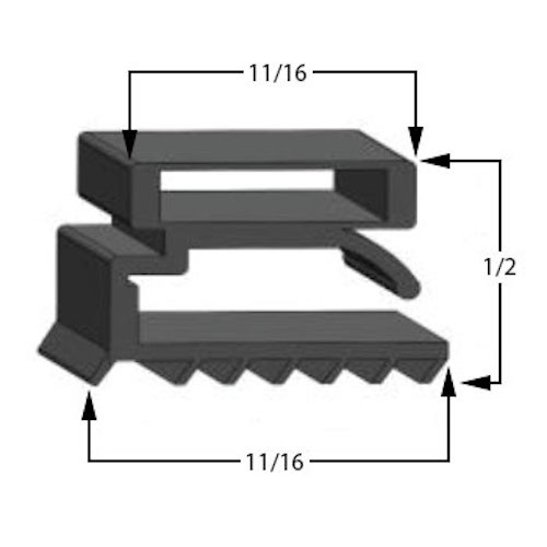 Atlas Metal Gasket 19 3/4 x 28 3/4 Green Gaskets Cooler & Freezer
