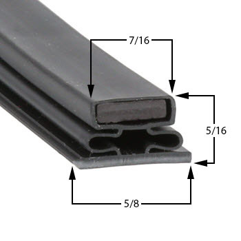 Profile 716 - Custom Upright Door Gasket