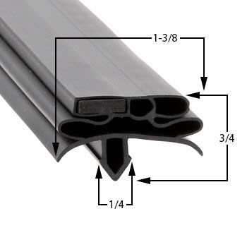 Profile 582 - Custom Upright Door Gasket