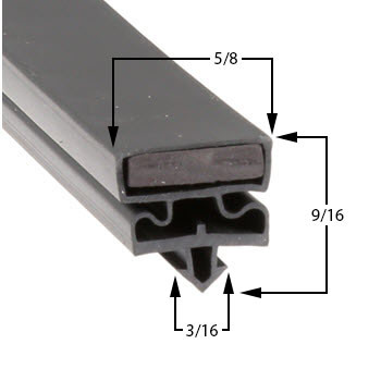 Profile 548 - Custom Walk-in Door Gasket