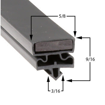 Profile 548 - Custom Undercounter Door Gasket