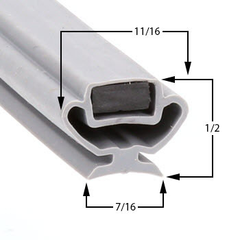 Profile 829 - Custom Upright Door Gasket