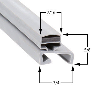 Profile 306 - Custom Upright Door Gasket