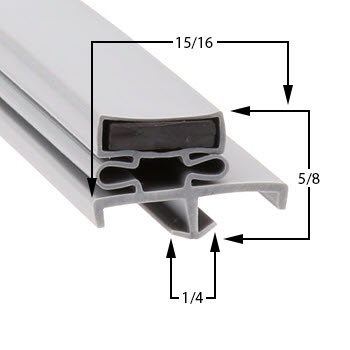 Profile 168 - Custom Walk-in Door Gasket