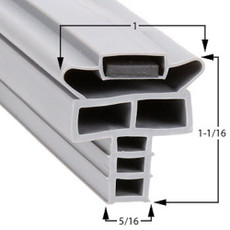 Randell Door Gasket 714 25 1/8 x 31 1/16