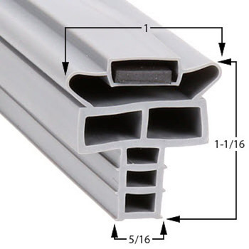 Randell Door Gasket 714 25 1/8 x 31 1/16
