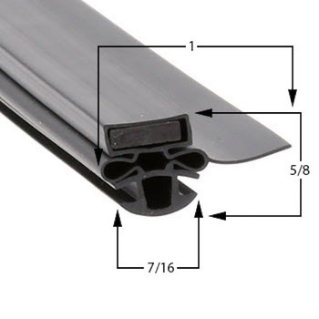 Maxx Cold Door Gasket 254 25 1/4 x 53 1/4