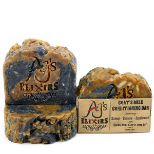 AJ's Elixirs Kalonji Bar is our most fully packed bar; it's superfatted to perfection to provide the creamiest and most moisturizing hair and skin loving bar you've ever experienced.