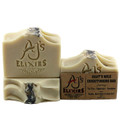 AJ's Elixirs Goat's Milk Tea Tree Bar; an invigorating blend that's superfatted to perfection to provide the creamiest and most moisturizing hair and skin loving bar you've ever experienced.