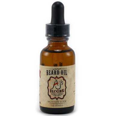 AJ's Elixirs Beard Oil in Mother Lode conditions and benefits both skin and hair.