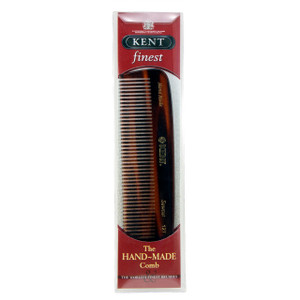 Kent 12T Men's Finest hand-made medium coarse hair pocket comb, brought to you by AJ's Elixirs.