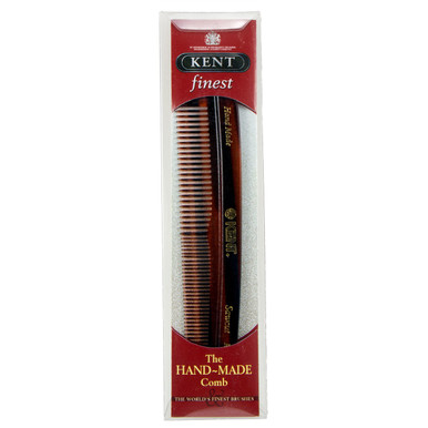 Kent R7T Men's Finest hand-made pocket comb for coarse and fine hair, brought to you by AJ's Elixirs.
