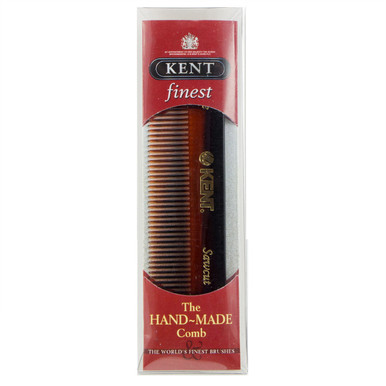 Kent FOT Men's Finest hand-made 113mm  beard and moustache pocket comb, brought to you by AJ's Elixirs.