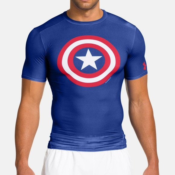 Under Armour Mens Alter Ego Shirt Captain America 1244399-402 - Beacon  Sporting Goods