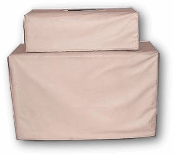 Fender Bandmaster Head and Cabinet covers in blonde