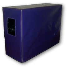 Purple vinyl cover with gold tinsel piping