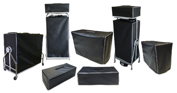 Vox cabinet and head covers front view