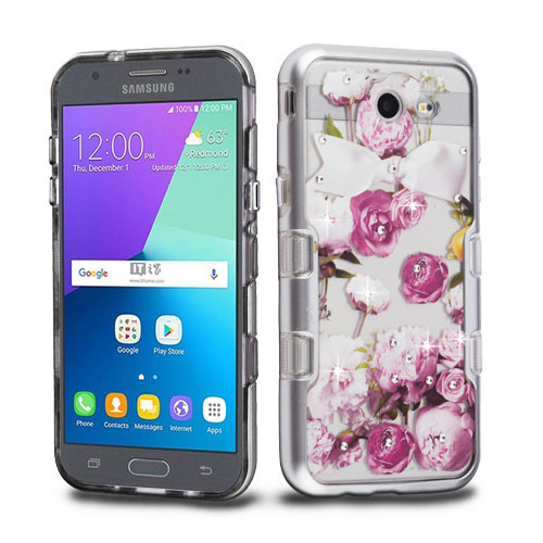 Tuff Panoview Case For Samsung Galaxy J3 17 J3 Emerge J3 Prime Amp Prime 2 Sol 2 Roses Hd Accessory