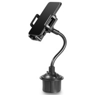 Universal Smartphone Cup Holder Mount - Black