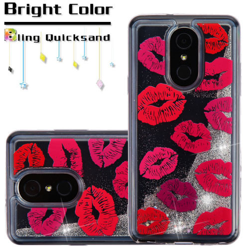 Quicksand Glitter Transparent Case for LG Stylo 4 / Stylo 4 Plus - Blissful  Kiss - HD Accessory