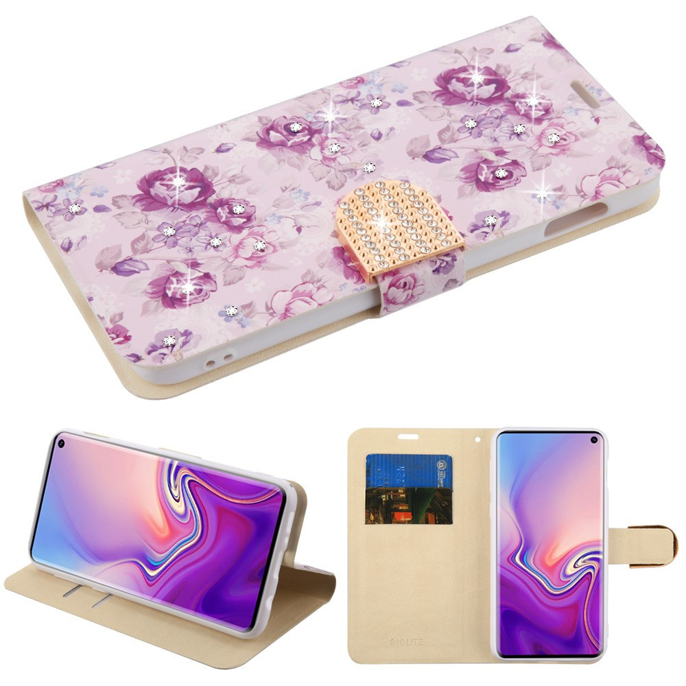 Leather Cover Compatible with Samsung Galaxy S10e Purple Wallet Case for Samsung Galaxy S10e 