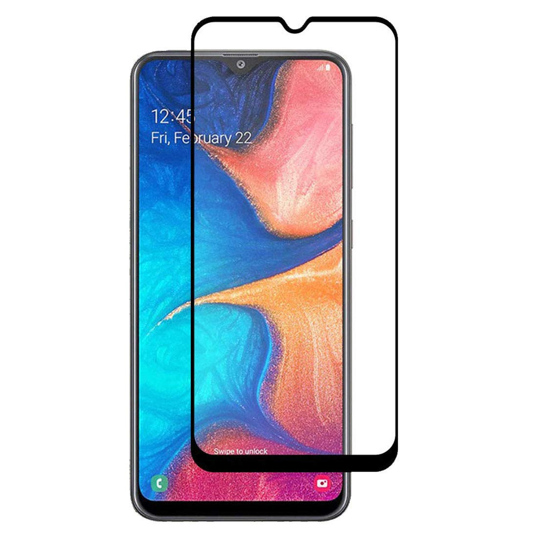 Full Coverage Premium 2.5D Round Edge HD Tempered Glass Screen Protector for Samsung Galaxy A10e