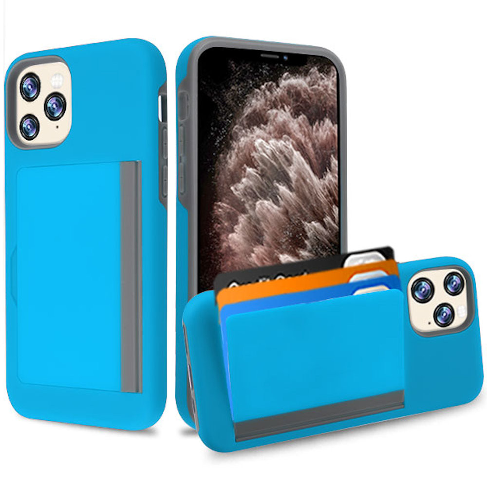Poket Credit Card Hybrid Armor Case For Iphone 11 Pro Max Blue Hd Accessory Poket Credit Card Hybrid Armor Case For Iphone 11 Pro Max Blue Hd Accessory