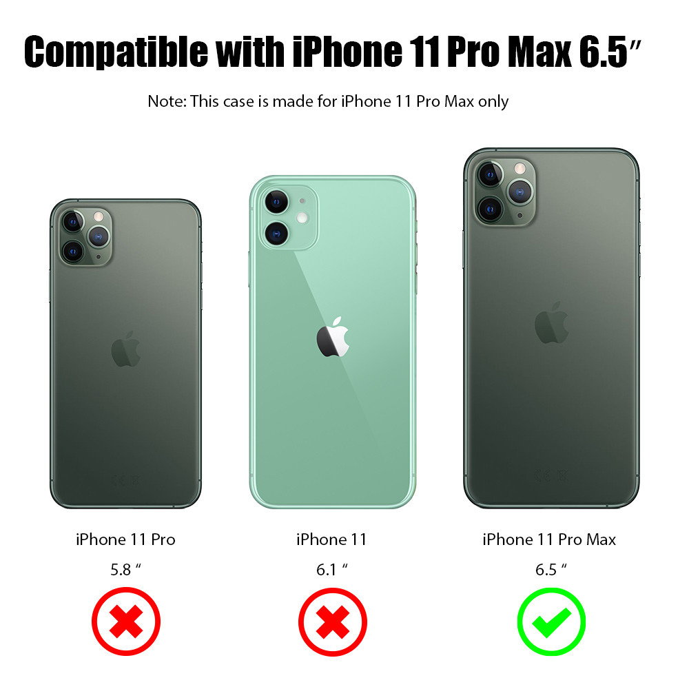 Air Armor Transparent Fusion Case For Iphone 11 Pro Max Midnight Green Hd Accessory