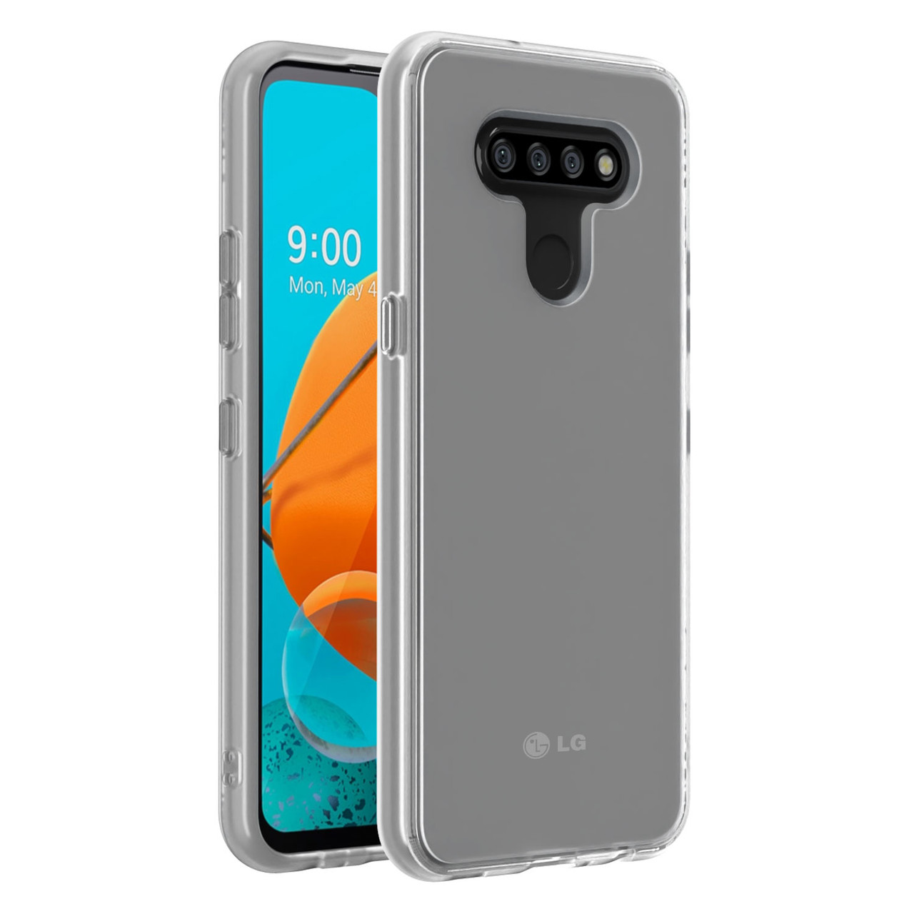 Frost Semi Transparent Hybrid Case for LG K51 - White - HD Accessory