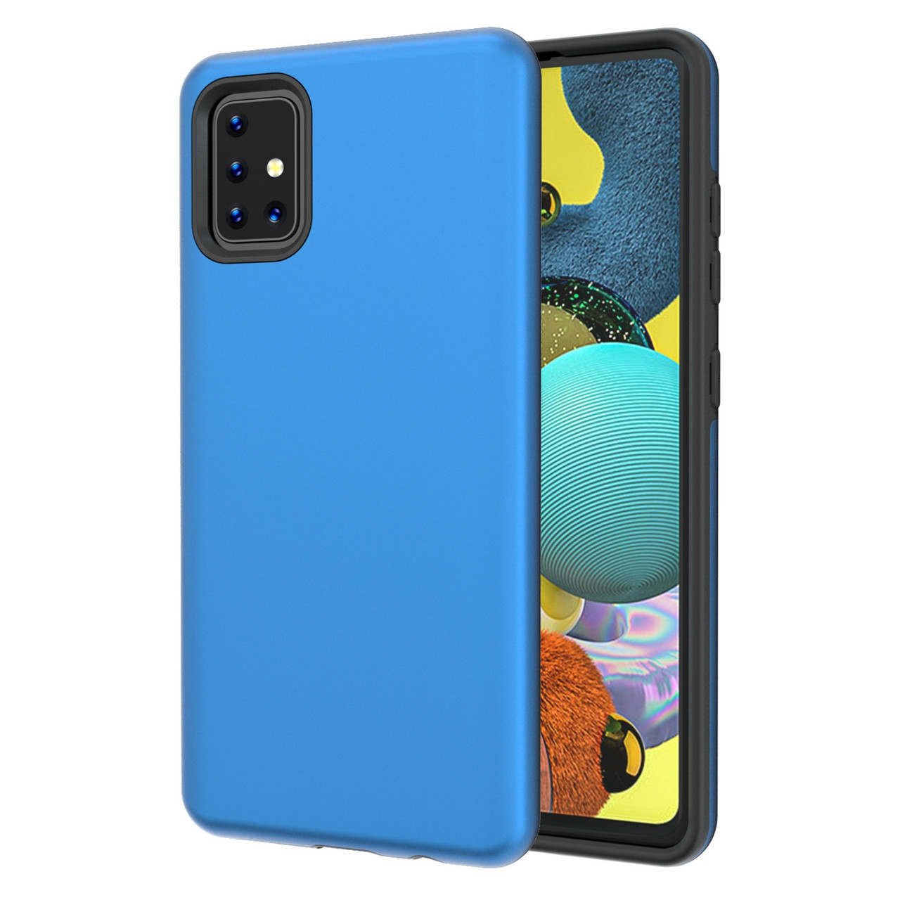 Fuse Slim Armor Hybrid Case for Samsung Galaxy A51 5G Blue HD Accessory