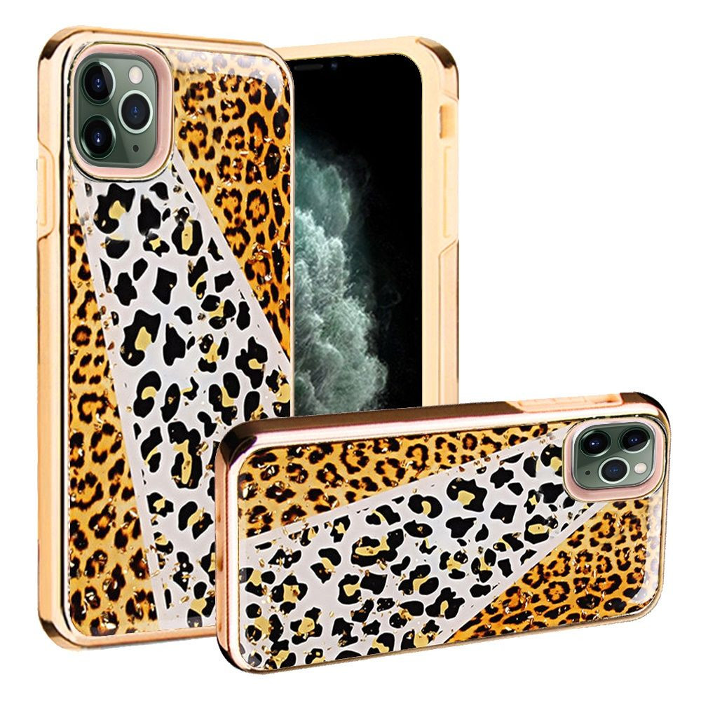 Sale Safari Series Hybrid Armor Case For Iphone 12 Iphone 12 Pro Leopard Gold Hd Accessory