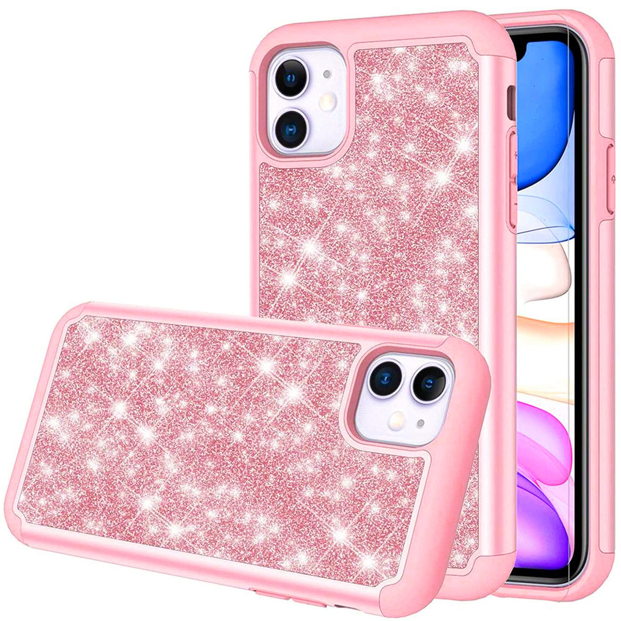 Totaldefense Glitter Hybrid Case For Iphone 12 Mini Pink Hd Accessory Totaldefense Glitter Hybrid Case For Iphone 12 Mini Pink Hd Accessory
