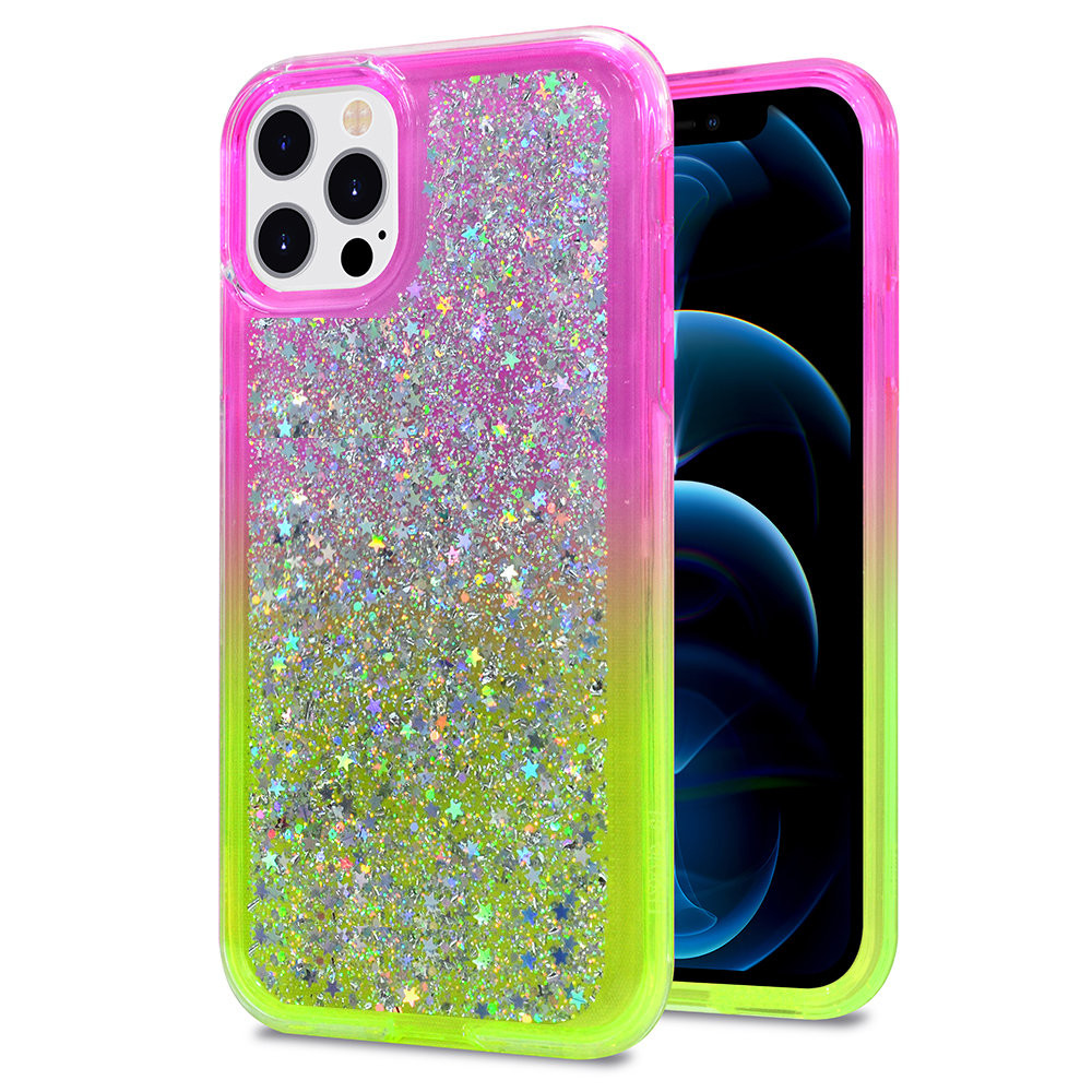 Sparkle Dual Layer Glitter Case For Iphone 12 Iphone 12 Pro Purple Neon Green Hd Accessory Sparkle Dual Layer Glitter Case For Iphone 12 Iphone 12 Pro Purple Neon Green Hd Accessory