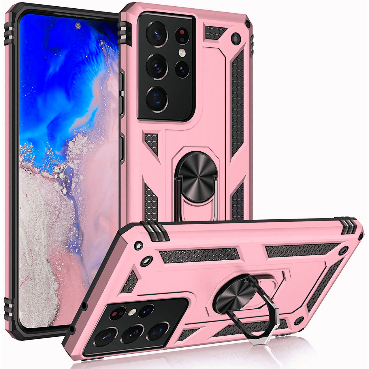 Sale Finger Loop Armor Hybrid Case With 360 Rotating Ring Holder Kickstand For Samsung Galaxy S21 Ultra 5g Pink Sand Hd Accessory Sale Finger Loop Armor Hybrid Case With 360 Rotating Ring Holder Kickstand For Samsung Galaxy S21 Ultra 5g Pink Sand Hd Accessory