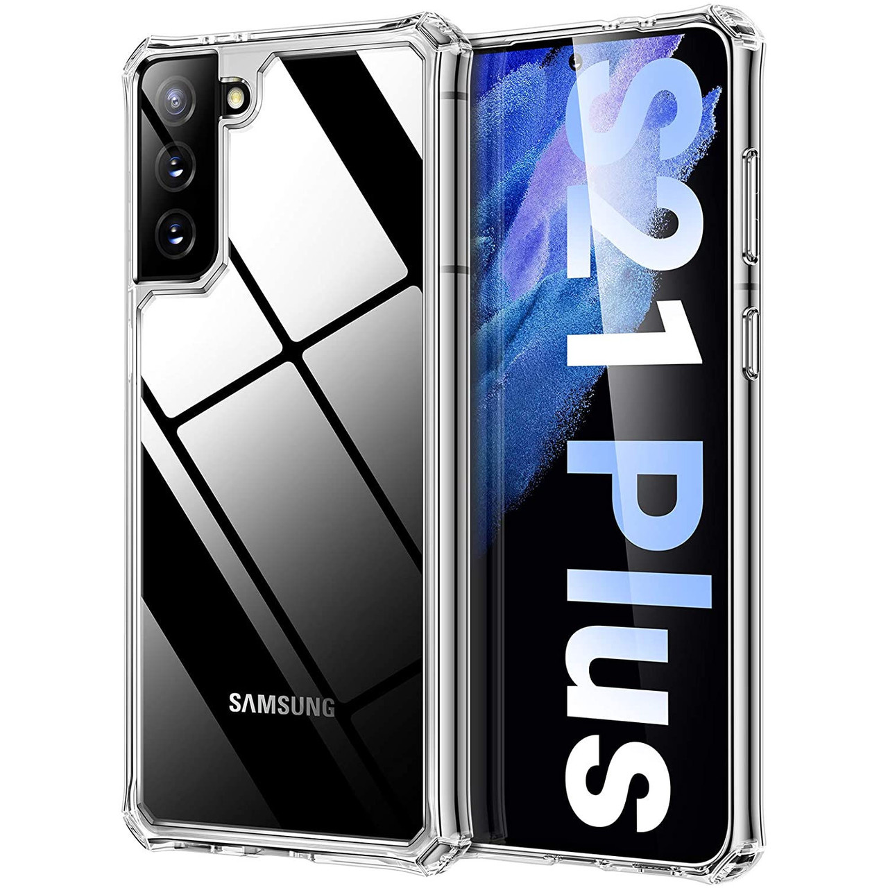 Crystal Guard Transparent Case With Cushioned Corners For Samsung Galaxy S21 Plus 5g Clear Hd Accessory Crystal Guard Transparent Case With Cushioned Corners For Samsung Galaxy S21 Plus 5g Clear Hd Accessory