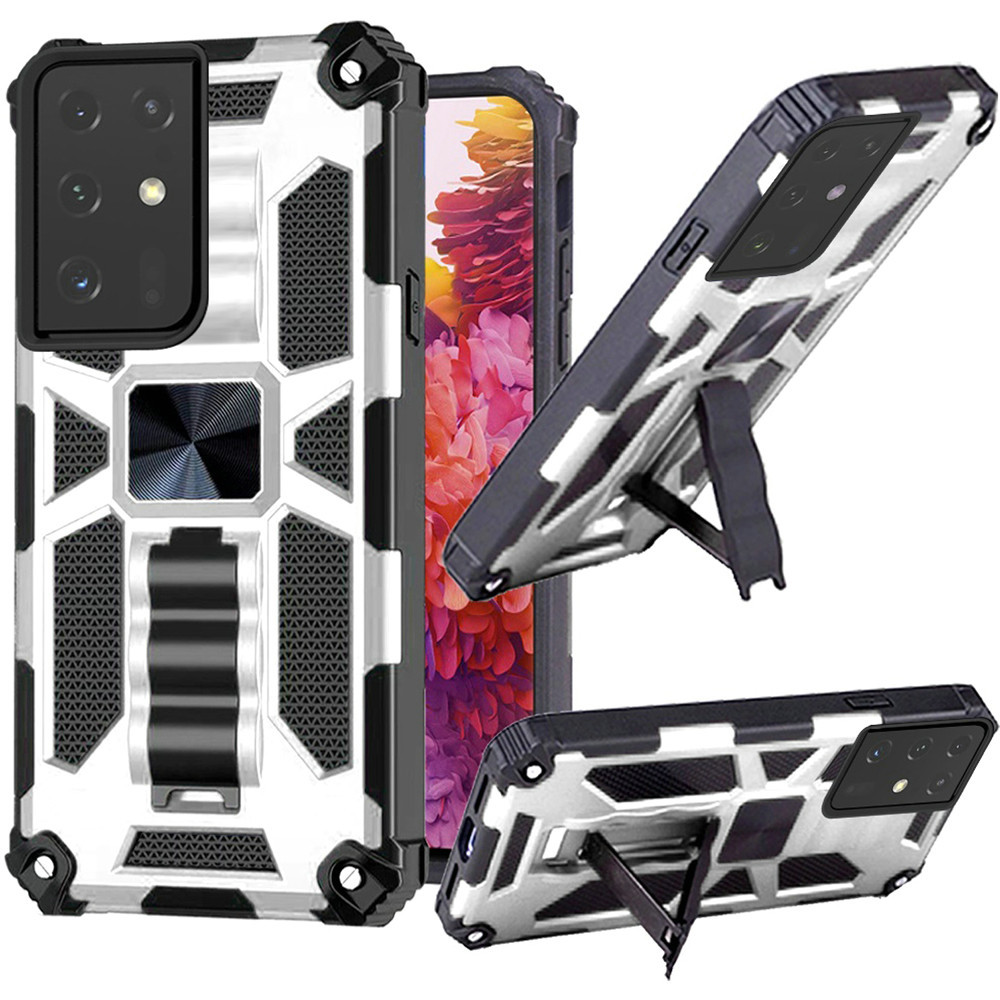 Sale Tough Ultra Rugged Hybrid Case For Samsung Galaxy S21 Ultra 5g Silver Hd Accessory Sale Tough Ultra Rugged Hybrid Case For Samsung Galaxy S21 Ultra 5g Silver Hd Accessory