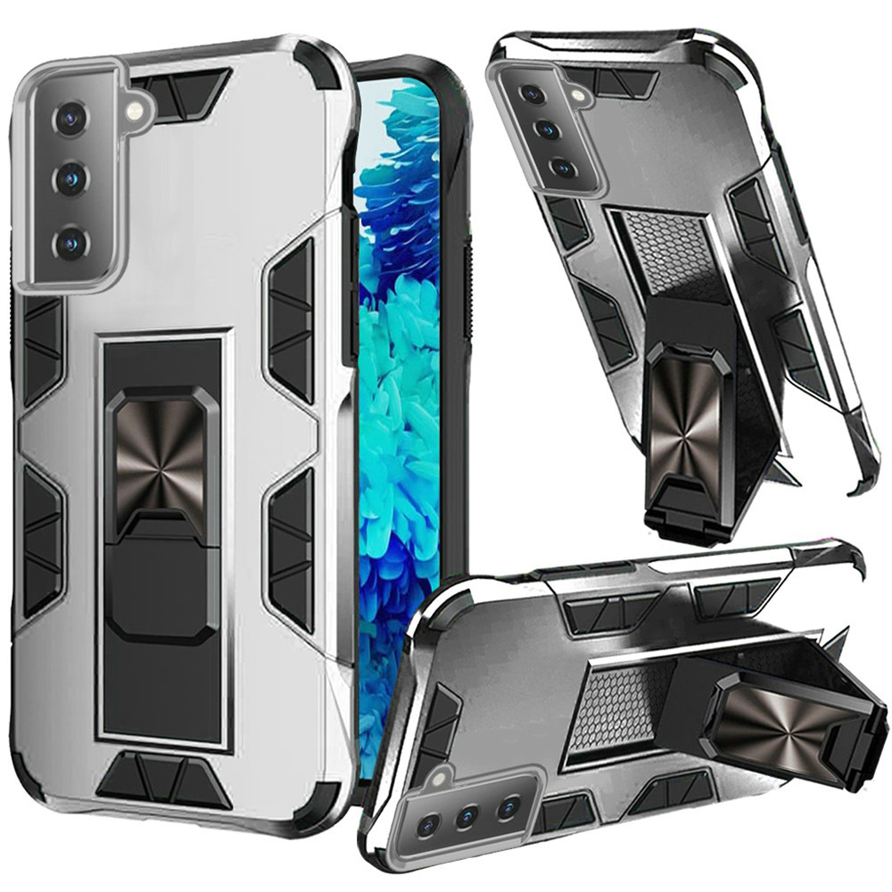 Tough Shield Rugged Hybrid Case For Samsung Galaxy S21 Plus 5g Silver Hd Accessory