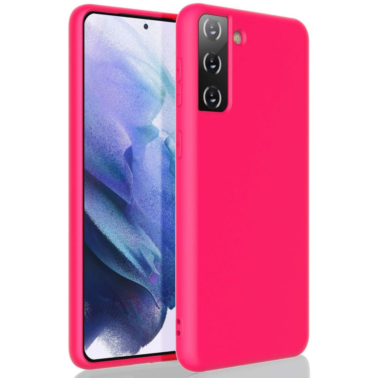 Nano Liquid Silicone Protective Case For Samsung Galaxy S21 Plus 5g Hot Pink Hd Accessory Nano Liquid Silicone Protective Case For Samsung Galaxy S21 Plus 5g Hot Pink Hd Accessory