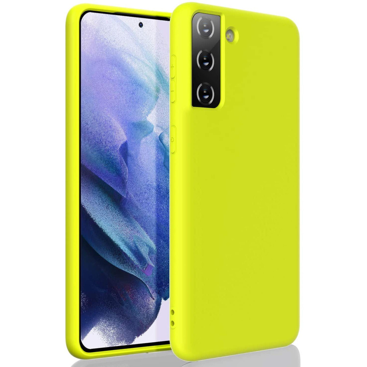 Nano Liquid Silicone Protective Case For Samsung Galaxy S21 Plus 5g Neon Yellow Hd Accessory Nano Liquid Silicone Protective Case For Samsung Galaxy S21 Plus 5g Neon Yellow Hd Accessory