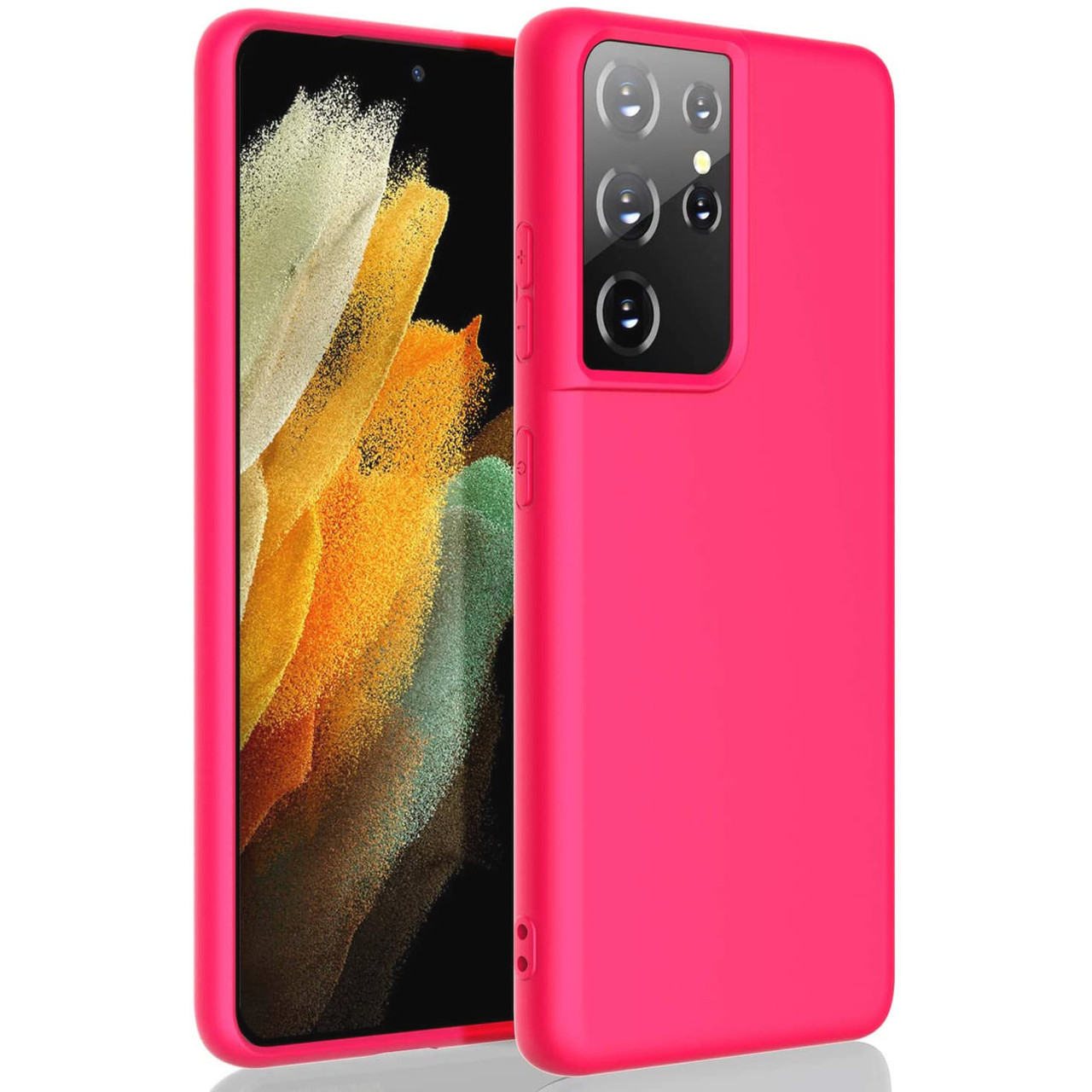 Nano Liquid Silicone Protective Case For Samsung Galaxy S21 Ultra 5g Hot Pink Hd Accessory Nano Liquid Silicone Protective Case For Samsung Galaxy S21 Ultra 5g Hot Pink Hd Accessory