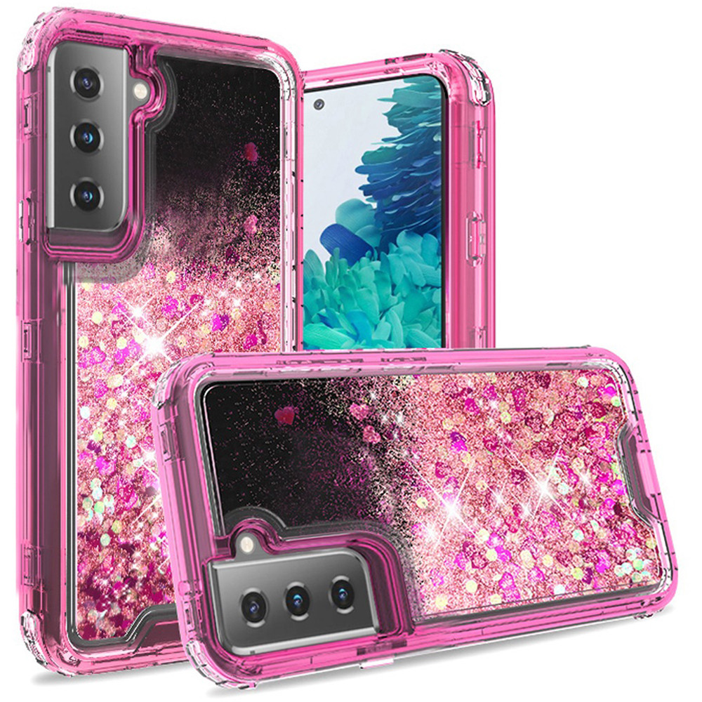 Sale Atomic Quicksand Glitter Waterfall Hybrid Case For Samsung Galaxy S21 5g Hot Pink Hd Accessory Sale Atomic Quicksand Glitter Waterfall Hybrid Case For Samsung Galaxy S21 5g Hot Pink Hd Accessory