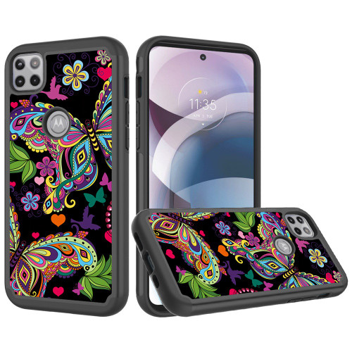 Designer Series TotalDefense Hybrid Case for Motorola One 5G Ace