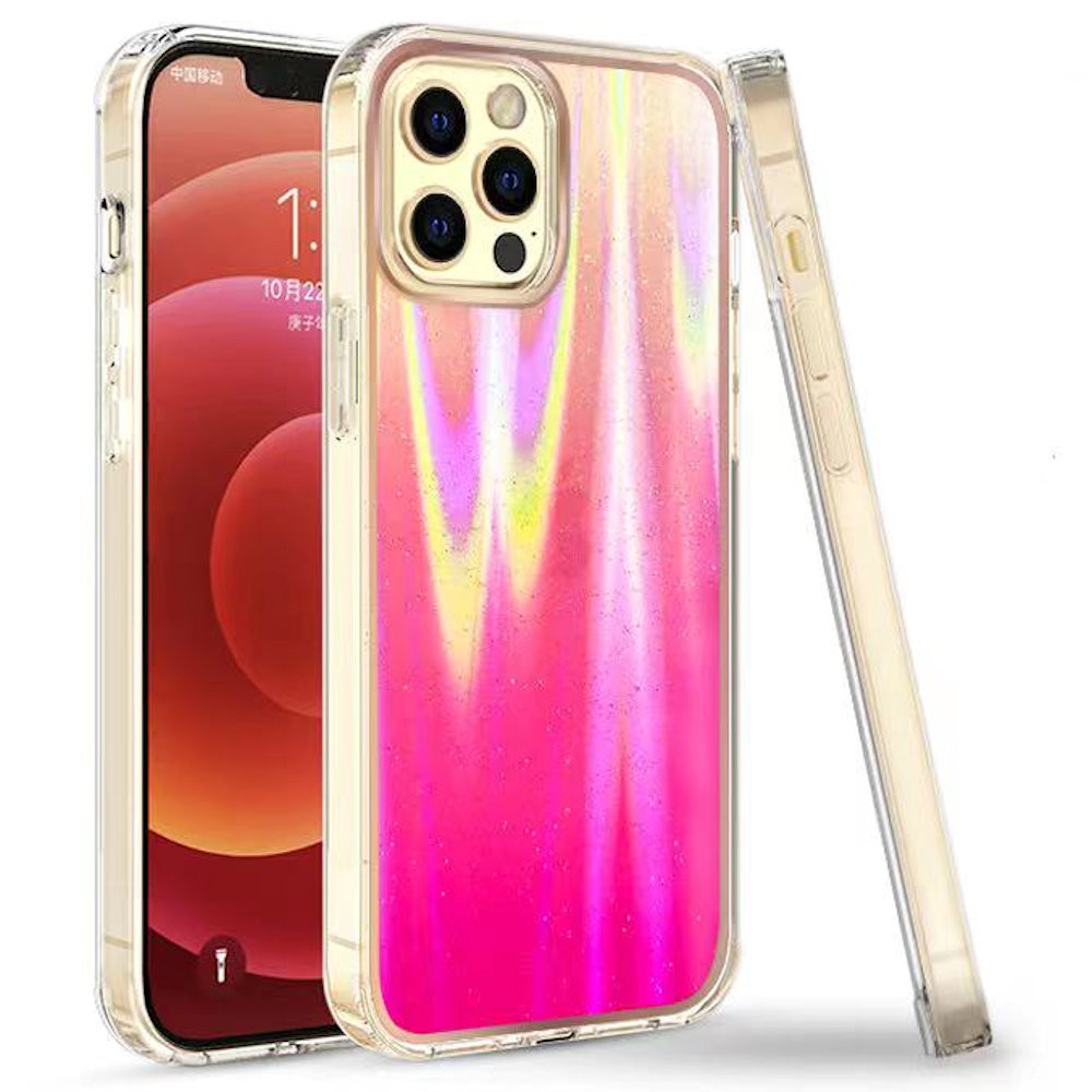 Sale Gradient Color Sheer Glitter Holographic Case For Iphone 13 Pro Max Pink Hd Accessory Sale Gradient Color Sheer Glitter Holographic Case For Iphone 13 Pro Max Pink Hd Accessory