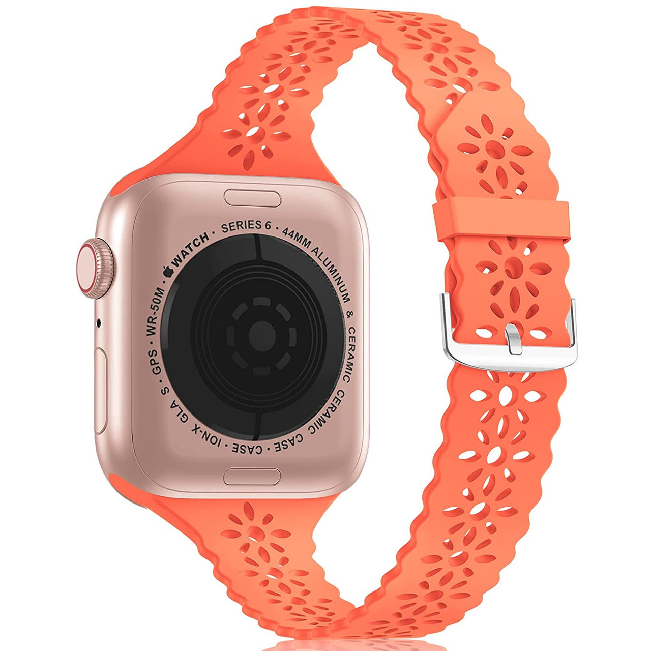 Sale* Lace Designer Band for Apple Watch 41mm / 40mm / 38mm - Orange - HD  Accessory