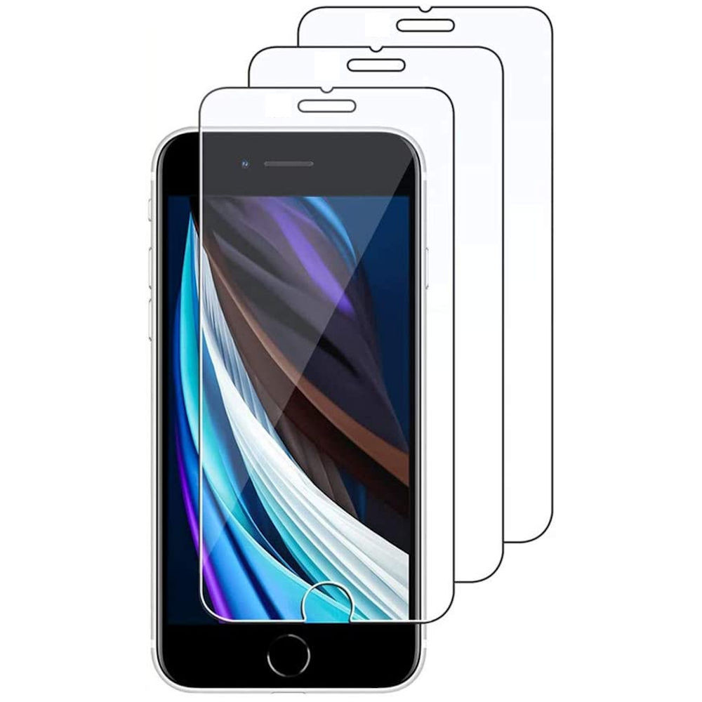 3-Pack HD Premium Tempered Glass Screen Protector for iPhone SE (3rd & 2nd  gen) and iPhone 8/7/6S/6 - HD Accessory