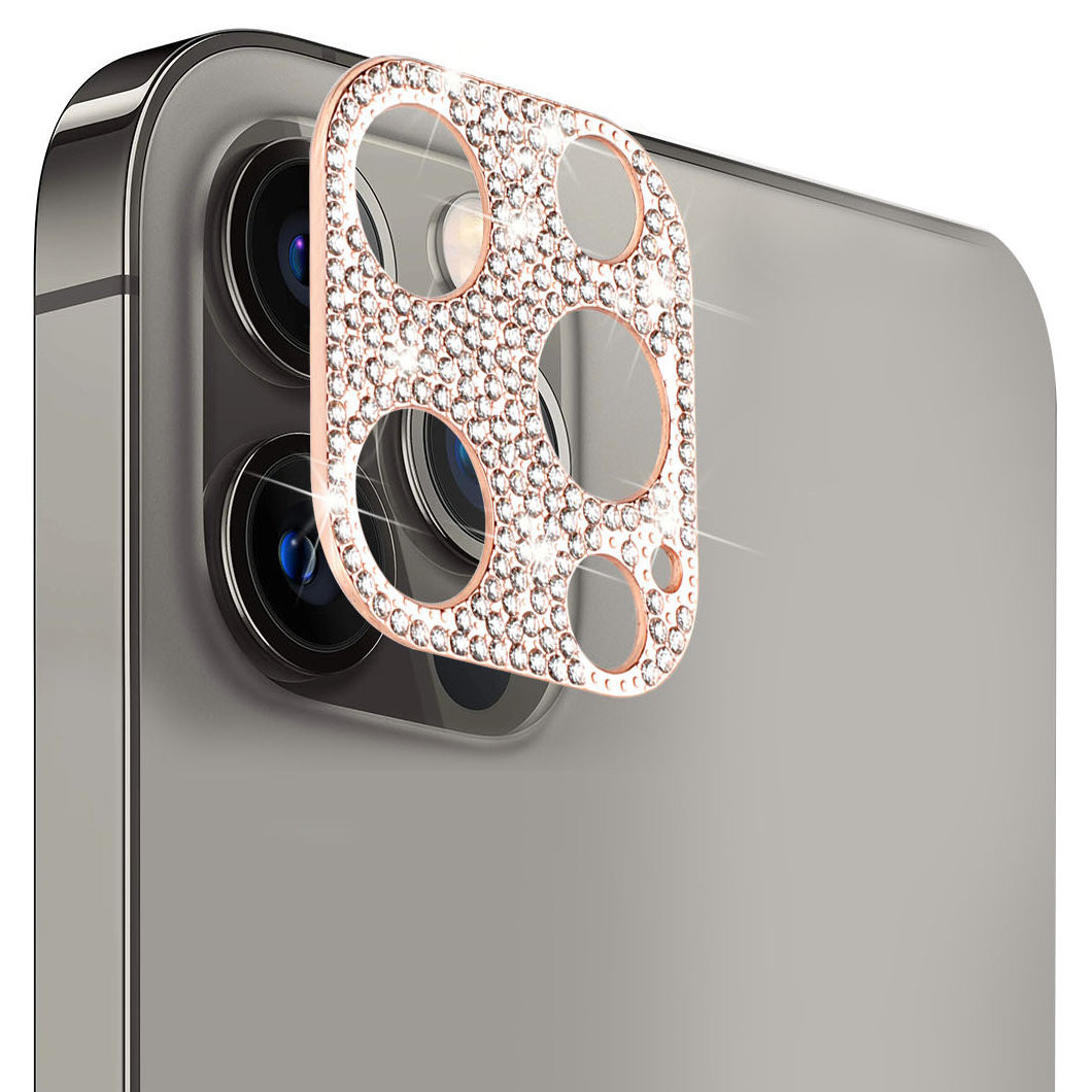 Sparkling Rhinestone Adhesive Rear Camera Lens Protector for iPhone 14
