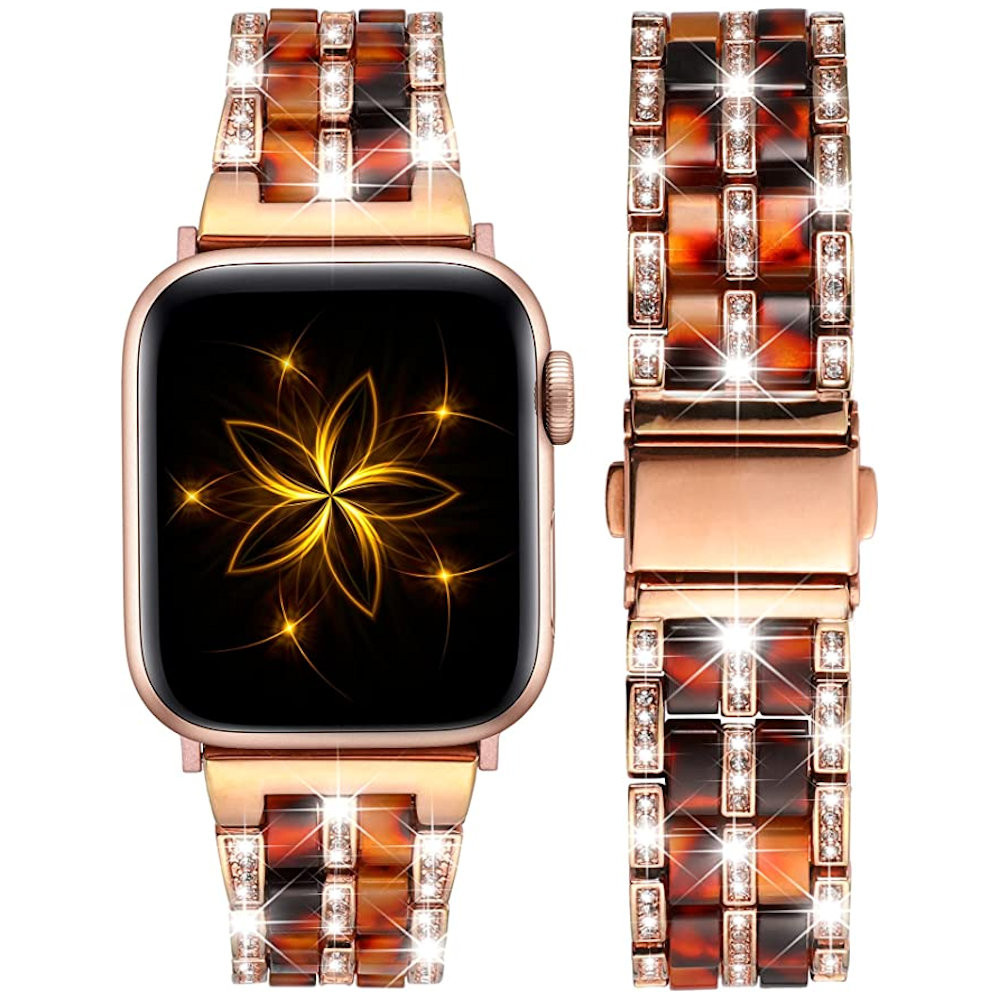 *Sale* Diamond and Resin Stainless Steel Band for Apple Watch 49mm