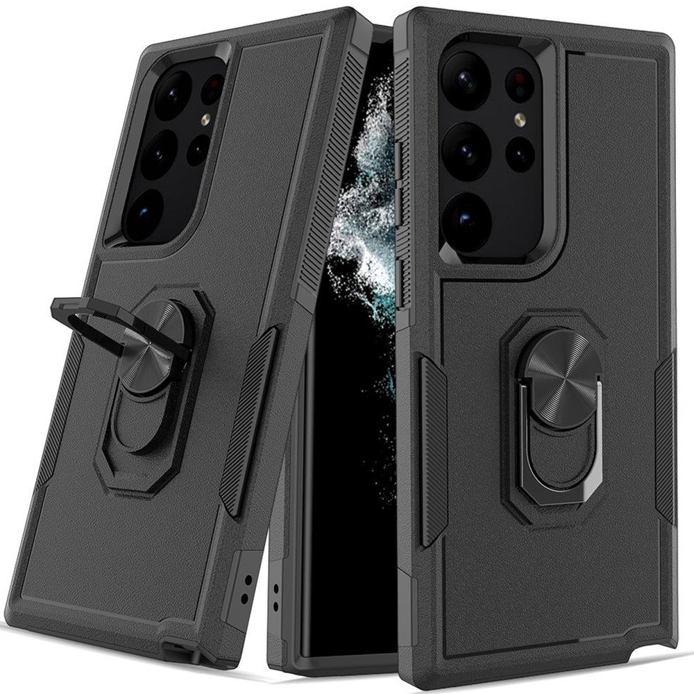 Military Grade TUFF Shockproof Hybrid Case with Ring Grip for Samsung